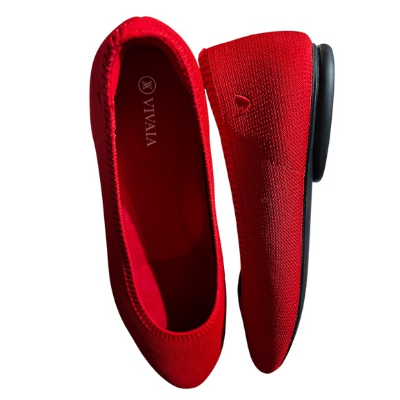 Vivaia GORGEOUS ❤️RED❤️ KNIT FLATS. NIB. SZ 43 (12) - Picture 2 of 10